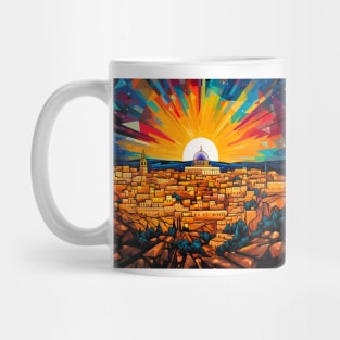 Pop-Art Ancient City of Jerusalem Mug